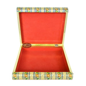 Rehal Holy Quran Book Stand-book Box - Wooden Handmade, Metal Finish, Meenakari Decorated Book-G.M.